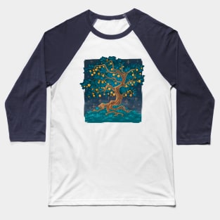 Persimmon Tree Baseball T-Shirt